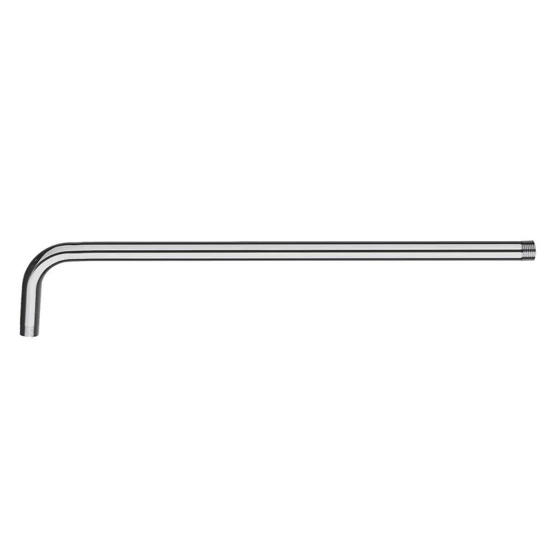 24" Stainless Steel Shower Arm Wall Mounted Tube Rain Shower Head Fixed Pipe Shower Arm Bracket Bathroom Accessories Mayitr