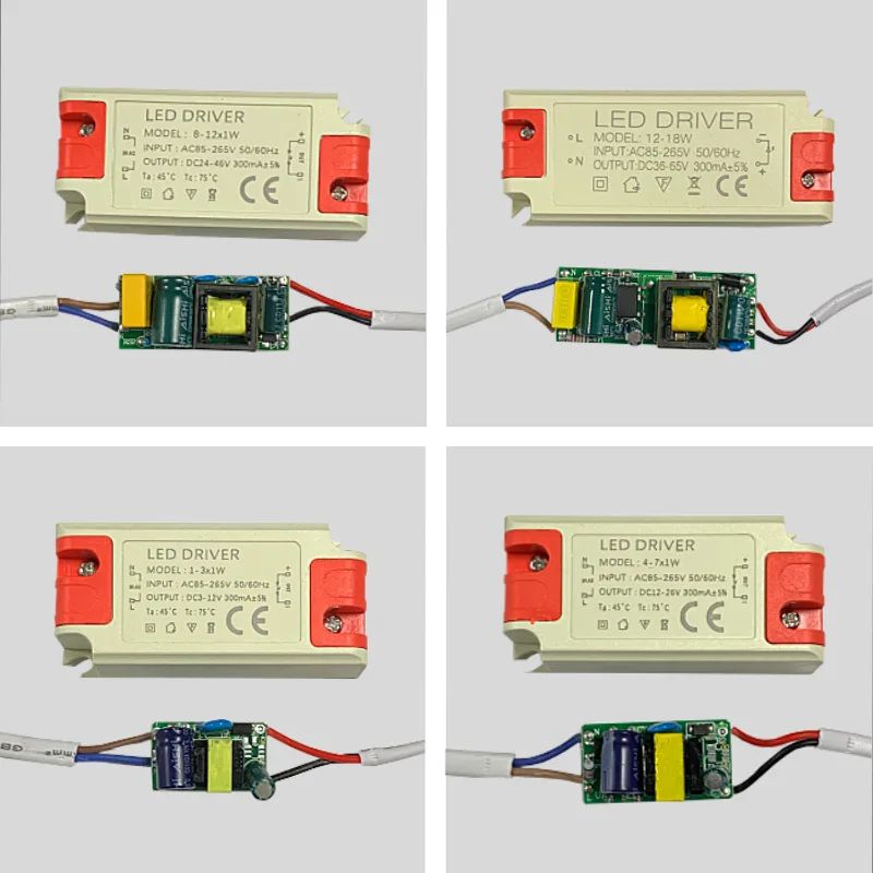 

New LED Constant Driver 3W 7W 12W 25W 36W 300mA Power Supply Light Transformers for LED Downlight Lighting AC85-265V
