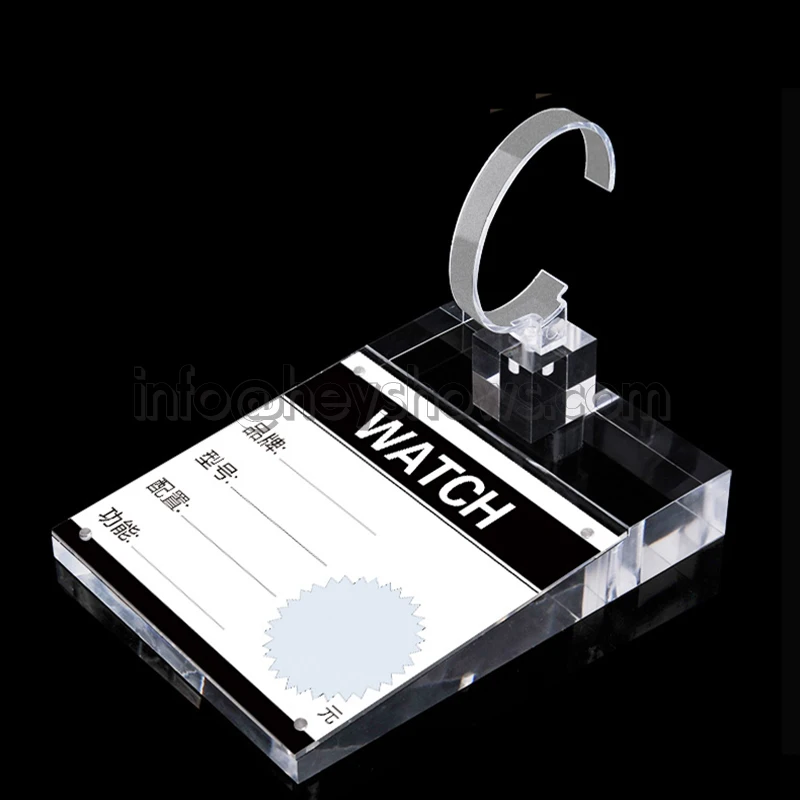 2x подставка для часов подставка Твердая с держатель ценника смарт-подставка для часов iWatch база универсальная для розничного магазина