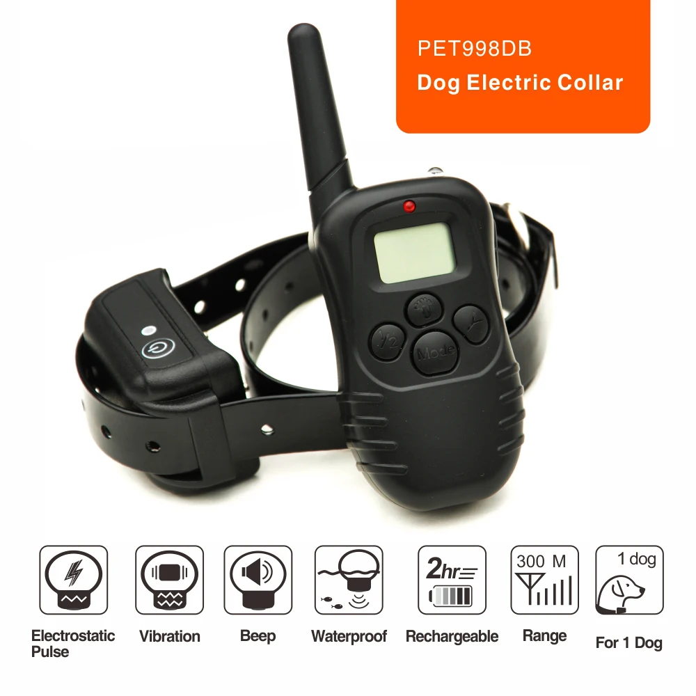998DB Remote Dog Training Collar Rechargeable And Vibration Shock