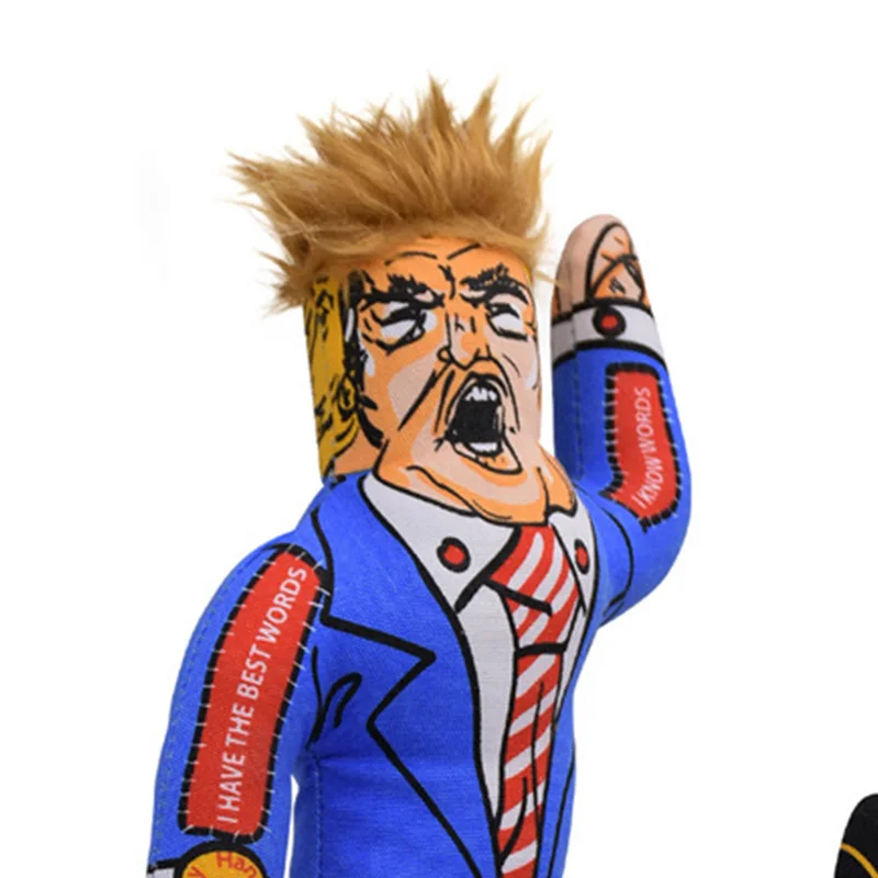 Популярные игрушки для собак Дональд Трамп забавные холщовые долговечные