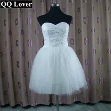 QQ Lover 2017 New Short Black Cheap Wedding Dress Sexy Lace Bridal Gown Plus Size Vestido De Noiva
