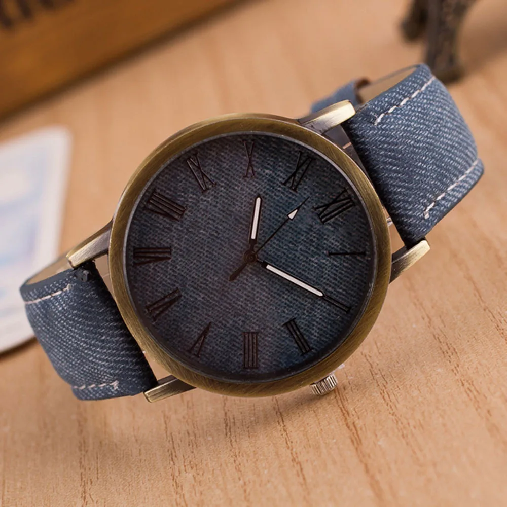 

Drop Shippong Fashion Watch Female Ladies Retro Vogue WristWatch Cowboy Leather Band Analog Quartz Watch