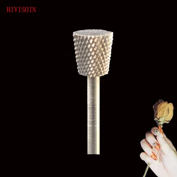 

1pcs HIVISOIN Carbide Nail Drill Bit - Inverted Backfill Bit - F (60110030) Silver