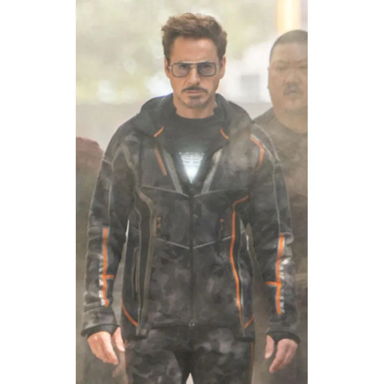 Мстители: война бесконечности Железный человек Тони Толстовка STARK костюмы толстовки аниме 3d цифровая печать Косплей Костюм Одежда на молнии