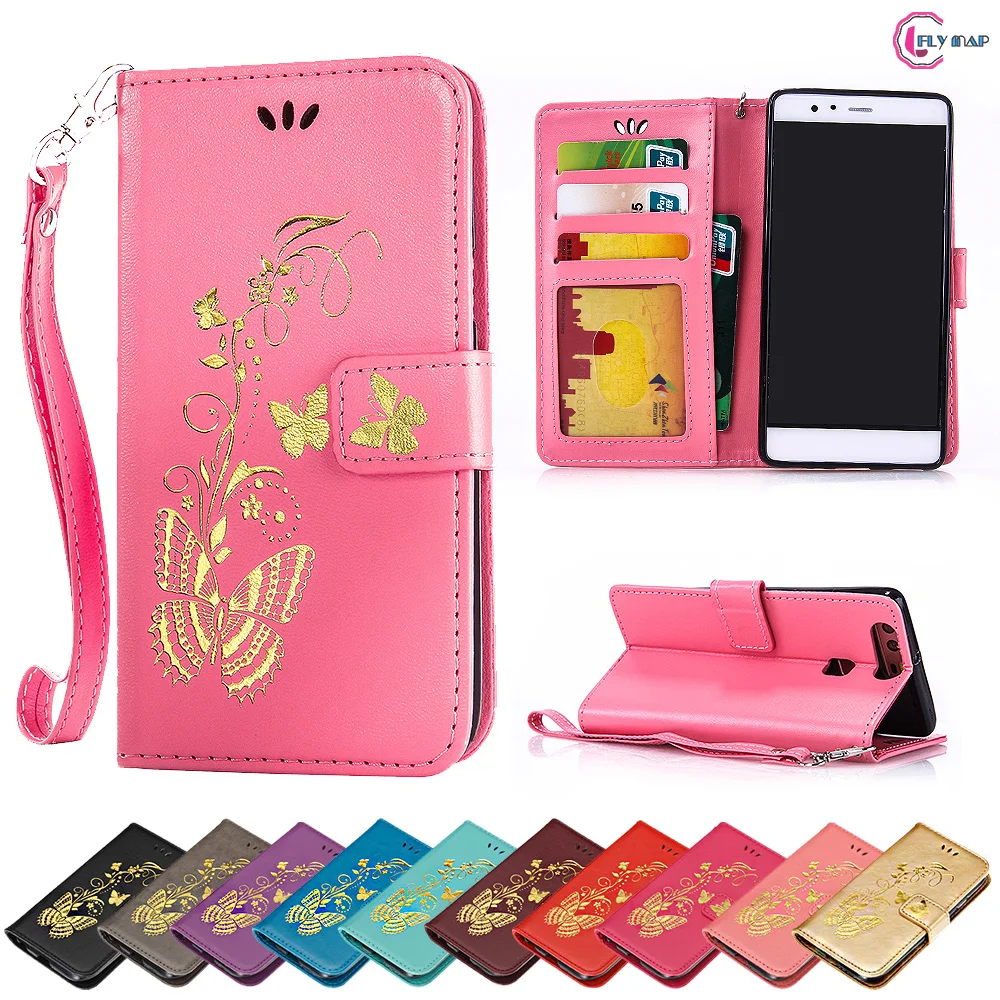 

Flip Case for Huawei P9 EVA-L09 EVA-L19 EVA-L29 Butterfly Case Wallet Phone Leather Cover for Huawei P 9 EVA L09 L19 L29 Capa