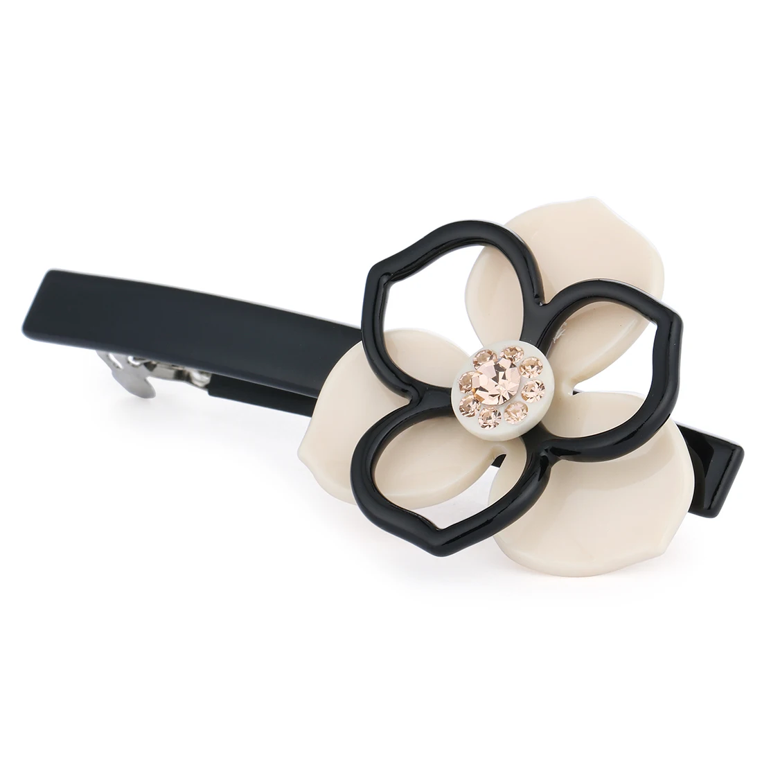 

Flower Hair Clip Plain Color Acetate Barrette Fashion Hair Accessories for Women Elegant Office Lady Hair Pins Mothers Gift MR01
