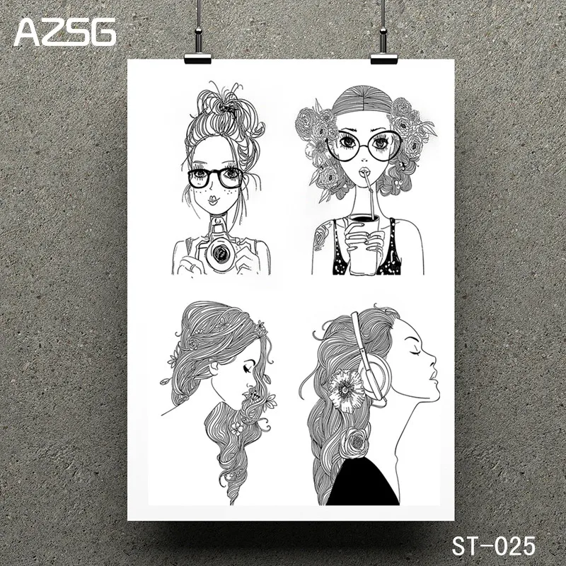 

AZSG Happy Girls Transparent Clear Stamp/Seal for DIY Scrapbooking/photo Album Decorative Clear Stamp Sheets 11*16cm