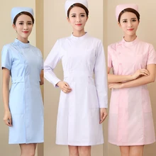 Одежда для медсестер с длинным рукавом женская зимняя с коротким рукавом Тонкая Больничная аптека униформа для салонов красоты комбинезон