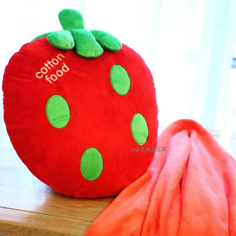 font b Cute b font strawberry font b pillow b font blanket and air conditioning