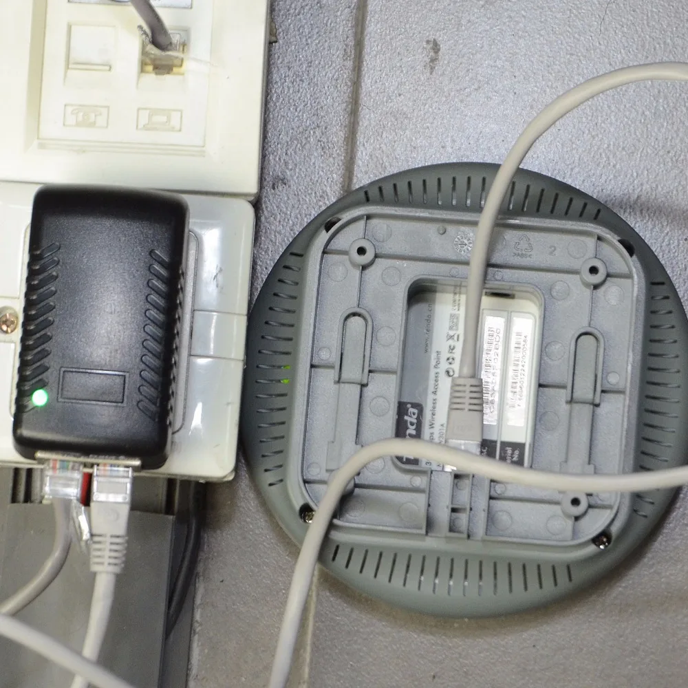 DSLRKIT 48 В 0.5A PoE инжектор питания через Ethernet адаптер для беспроводной точки доступа AP