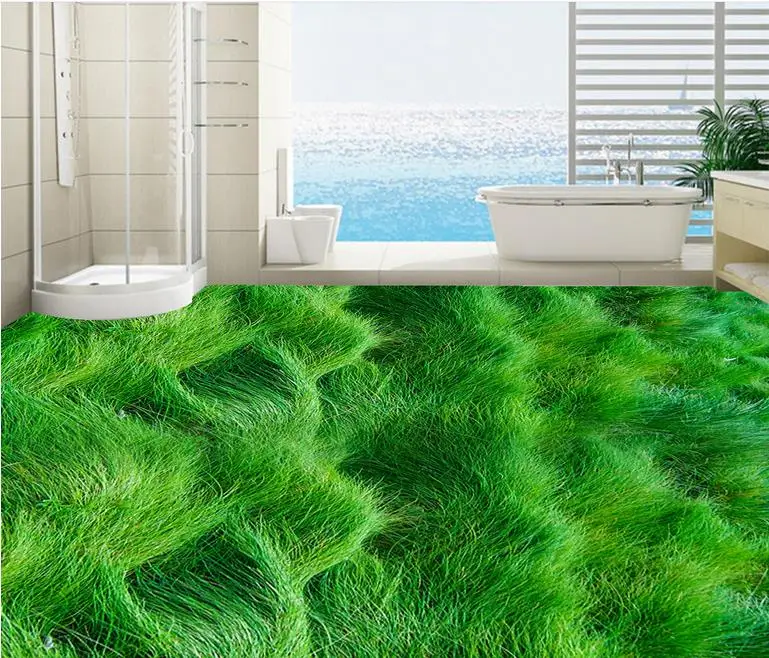 custom soundproof floor luxury wallpaper HD grass ...