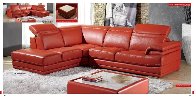 Best Quality designer modern style top graded cow genuine leather sofa sectional corner living room home furniture shipping to port