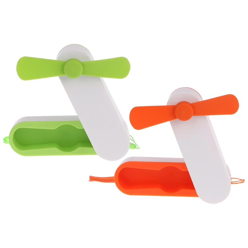 

Small Handheld Mini USB Fan Rechargeable Desktop LED Light Outdoor Portable New