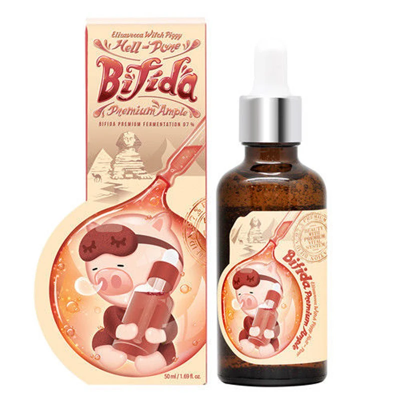 ELIZAVECCA Witch Piggy Hell Pore BIFIDA Premium, 50 мл, сыворотка для лица, против морщин, увлажняющий крем, отбеливание кожи лица