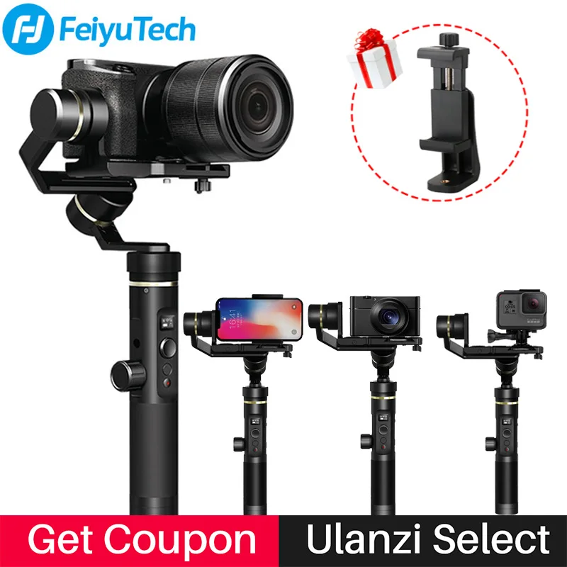 

FeiyuTech Feiyu G6 Plus 3-Axis Handheld Bluetooth Wifi Gimbal Brushless Stabilizer for iPhone GoPro 6 EKEN H9 Mirrorless Camera