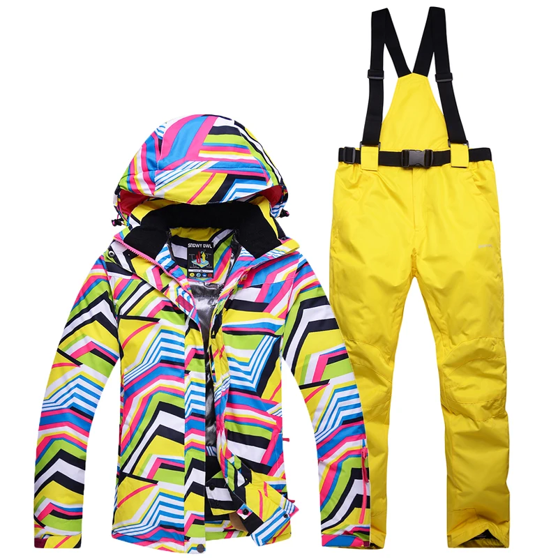 

NEW Skiing suits Jackets pants women Snowboarding Sets Female winter Sportswear Breathable Waterproof Waterproof Warm