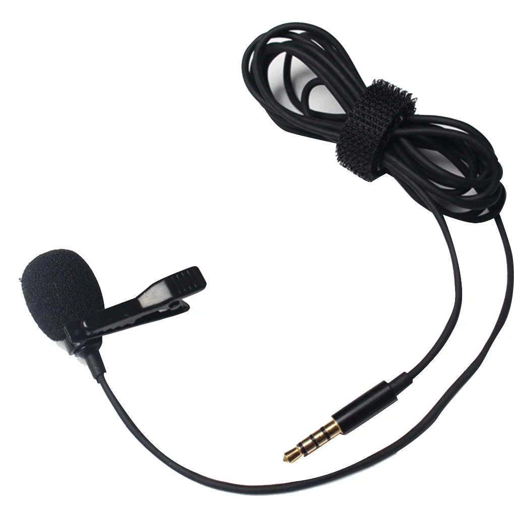 

1.5m Mini Portable Microphone Condenser Clip-on Lapel Lavalier Mic Wired Mikrofo/Microfon for Phone for Laptop