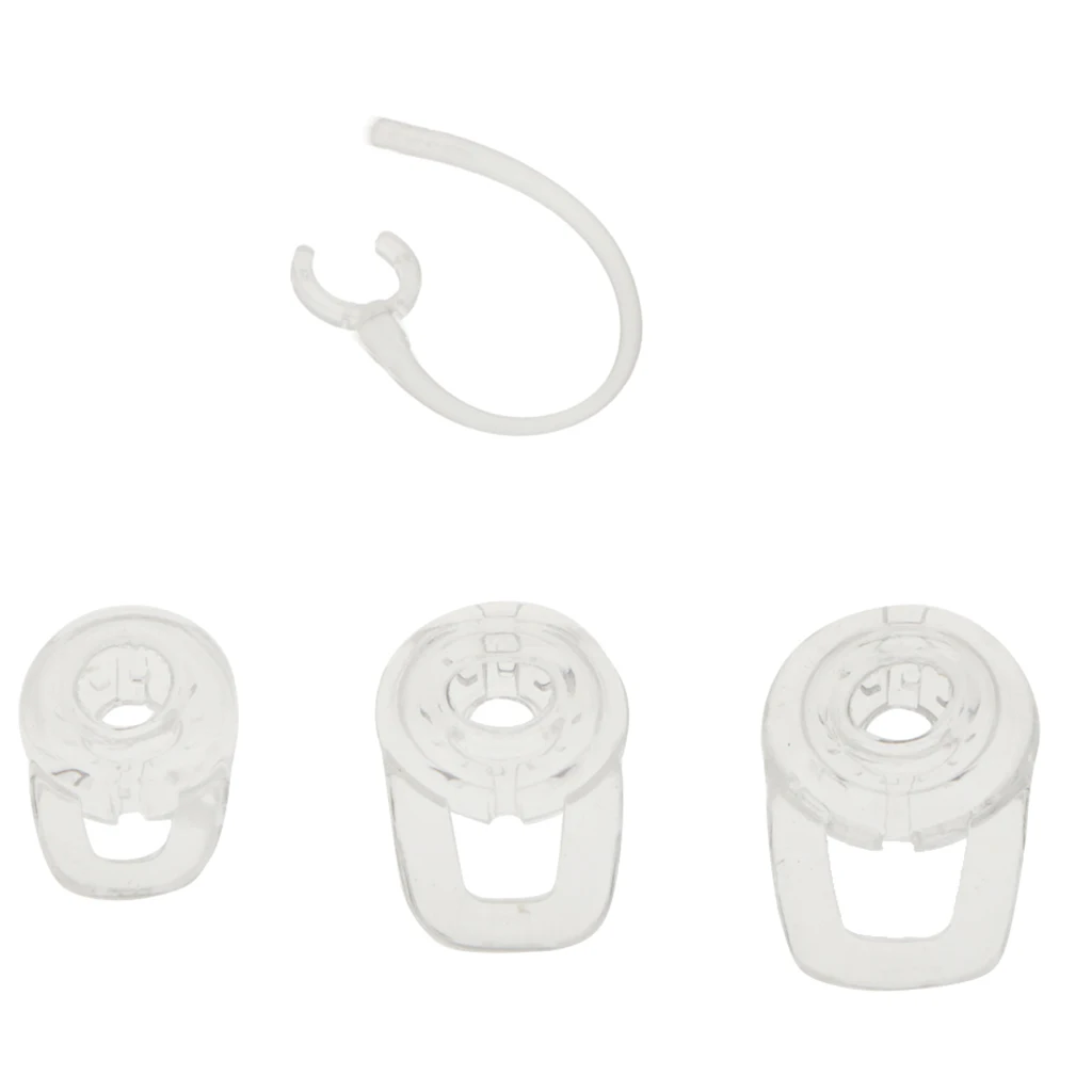 1Pack Earbuds Eartips & Ear Hooks Spare Kit Earloops Buds Replacement Clamp Headphones Holder for M100 Wireless Earphone