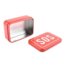 Открытый ящик для выживания SOS кейс контейнер с принтом портативный медицинская сигарета Визитная карточка(выживания) инструмент Органайзер