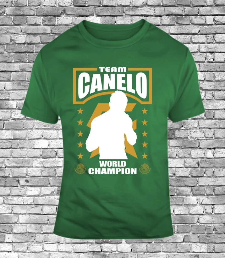 2019 Мода команда Canelo силуэт бокса Alvarez Мексика боксер Ggg Golovkin Мужская футболка с