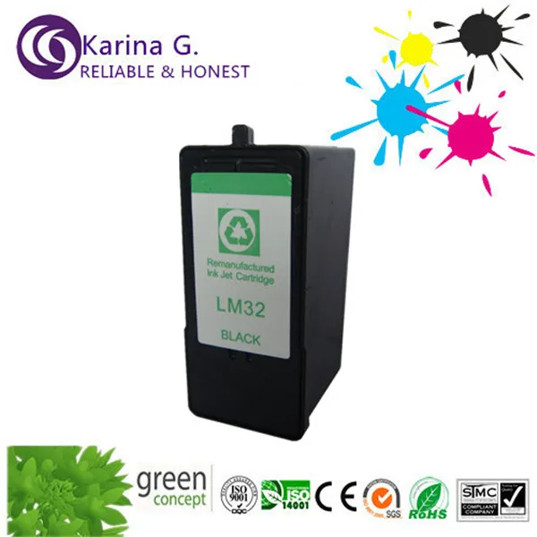 2X Remanufactured ink Cartridge for LM32 18C0032 suit For Lexmark P6250 Z800 P915 Z812 Z818 P4350 X5200 X7170 X7350 X8350 X5250 |