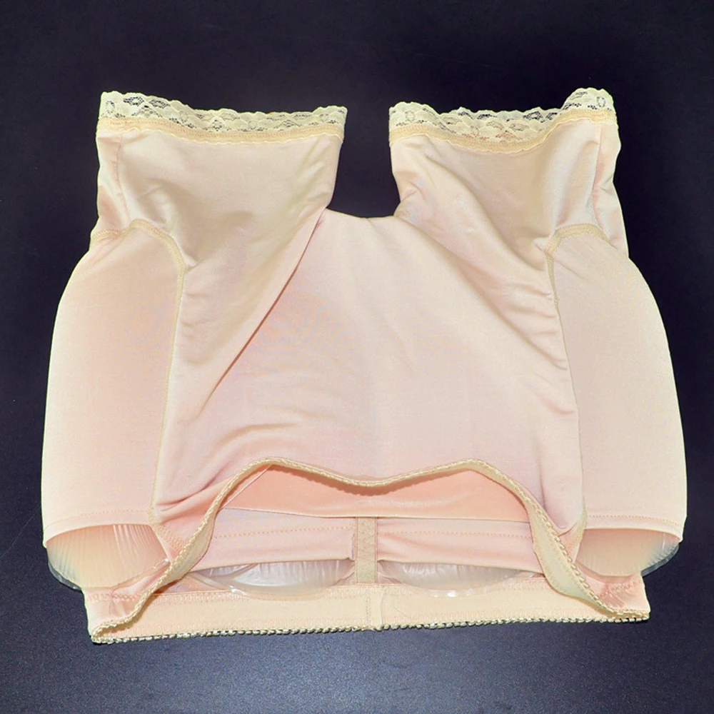 New Silicone Bum Padded Butt Enhancer Hip Up Underwear 4 Silica Silicone Insert Pants XL XXL panties silicone paddings (4)