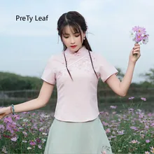 Весна и новые летние вышитые этнические Стиль футболка