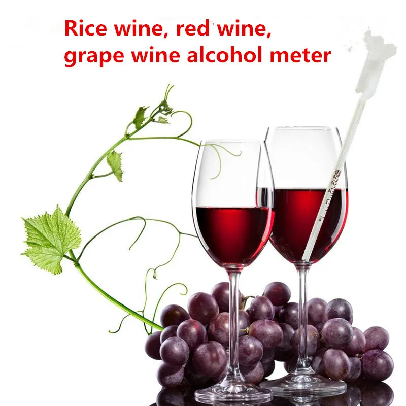 

3PCS Grape Wine Meter hydrometer alcohol meter alcoholometer alcoholmeter Measuring tool 0-25% alcohol Concentration wine tester