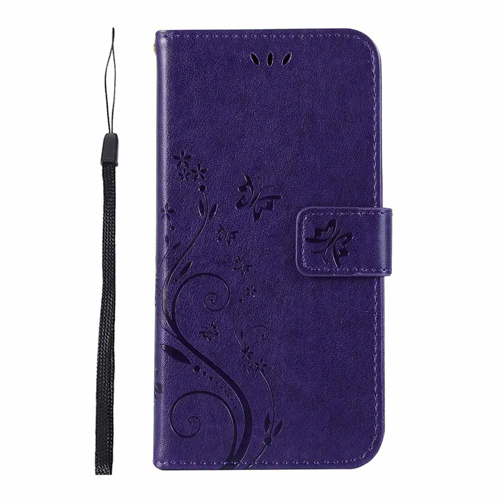 Чехол-книжка с отделением для карт для huawei Honor 7 S 7 S Honor7S задняя крышка для huawei Honor 7 S DUA-LX2 DUA-L22 чехол 5,45 ''Fundas B94 - Цвет: Dark Purple