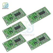 5Pcs RCWL-0516 RCWL 0516 Microwave Radar Sensor Human Sensor Body Sensor Module Induction Switch Module Output 3.3V 5pcs tcrt5000 line track sensor module reflection infrared follower sensor switch obstacle avoidance module ky 033
