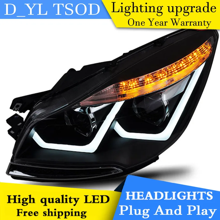 

Car Styling Head Lamp for ESCAPE KUGA 2013-2015 Head lamp LED Daytime Running DRL Bi-Xenon Lens HID Automobile Accessories
