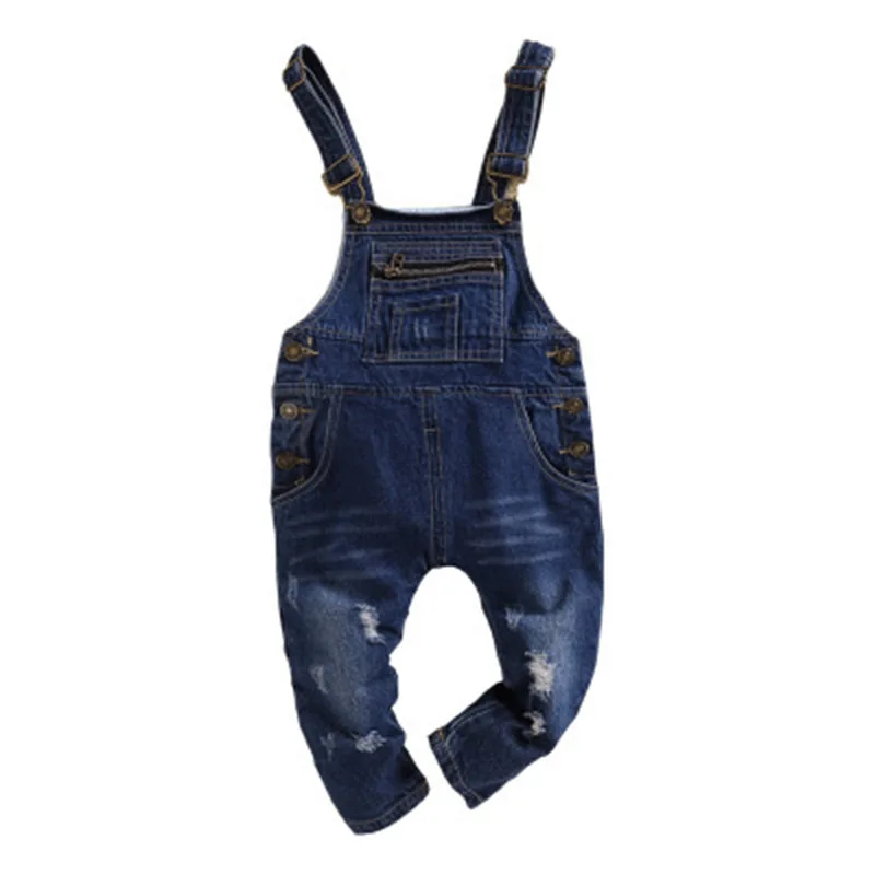 Baby Boys and childrens overalls jeans Pants clothes In the spring and autumn Stylish and simple Ripped jeans Pure color kids jeans Clothing (13)