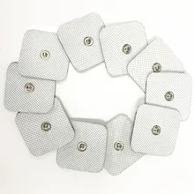 10 шт./лот 4*4 см электроды колодки для Tens иглоукалывание физиотерапия машина Ems стимулятор нерва мышц похудение Массажная повязка на глаза