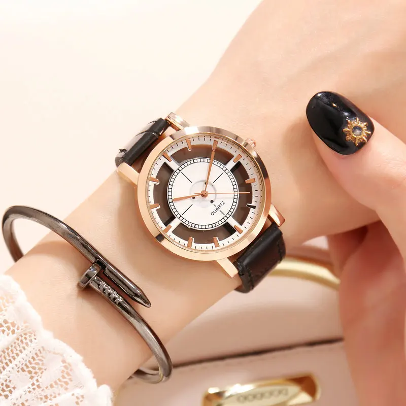 

2019 Unisex Watches for Girls Boys Unique Skeleton Quartz Watches YOUNG Style Dress Wristwatches Men Women Fashion Sports Watch