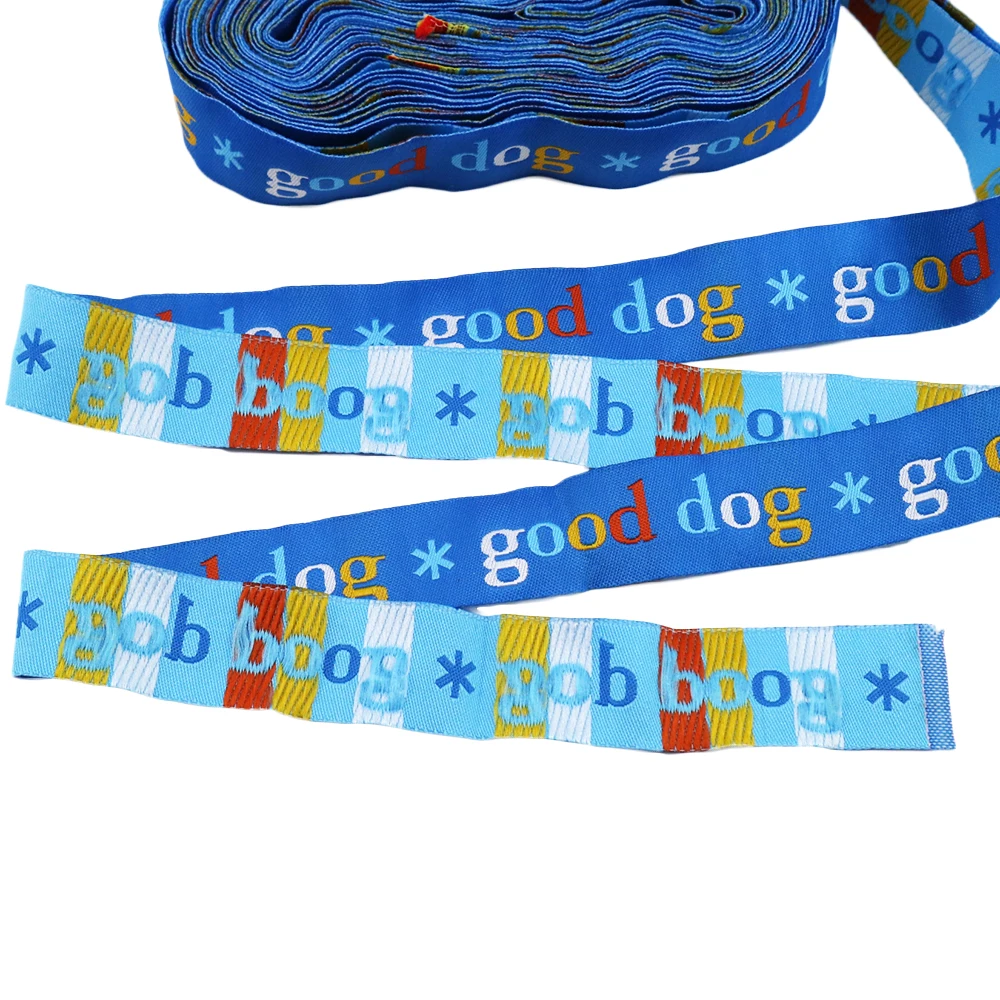 

David accessories Good Dog style Woven Jacquard Ribbon dog chain accessories For Dog Collar,Gift Packing Wrapping,10Yc3743