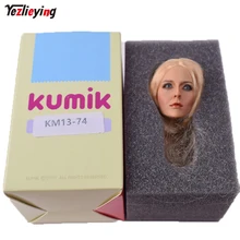 Toys 1: 6 Scale KUMIK Female Head Sculpt For 12 Phicen Hot Toys Fish sitting Action Figure Body KM13-74 Carving Model Toys Doll 1 6 beautiful girl blink female head sculpt toys phicen female body part for 12 action figure doll toys eyes movable only head