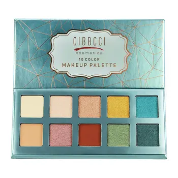 

CIBBCCI 10 Colors Pigmented Eyeshadow Palette Professional Blendable Waterproof Long Lasting Eye Shadow Sombra Ojos Maquiagem