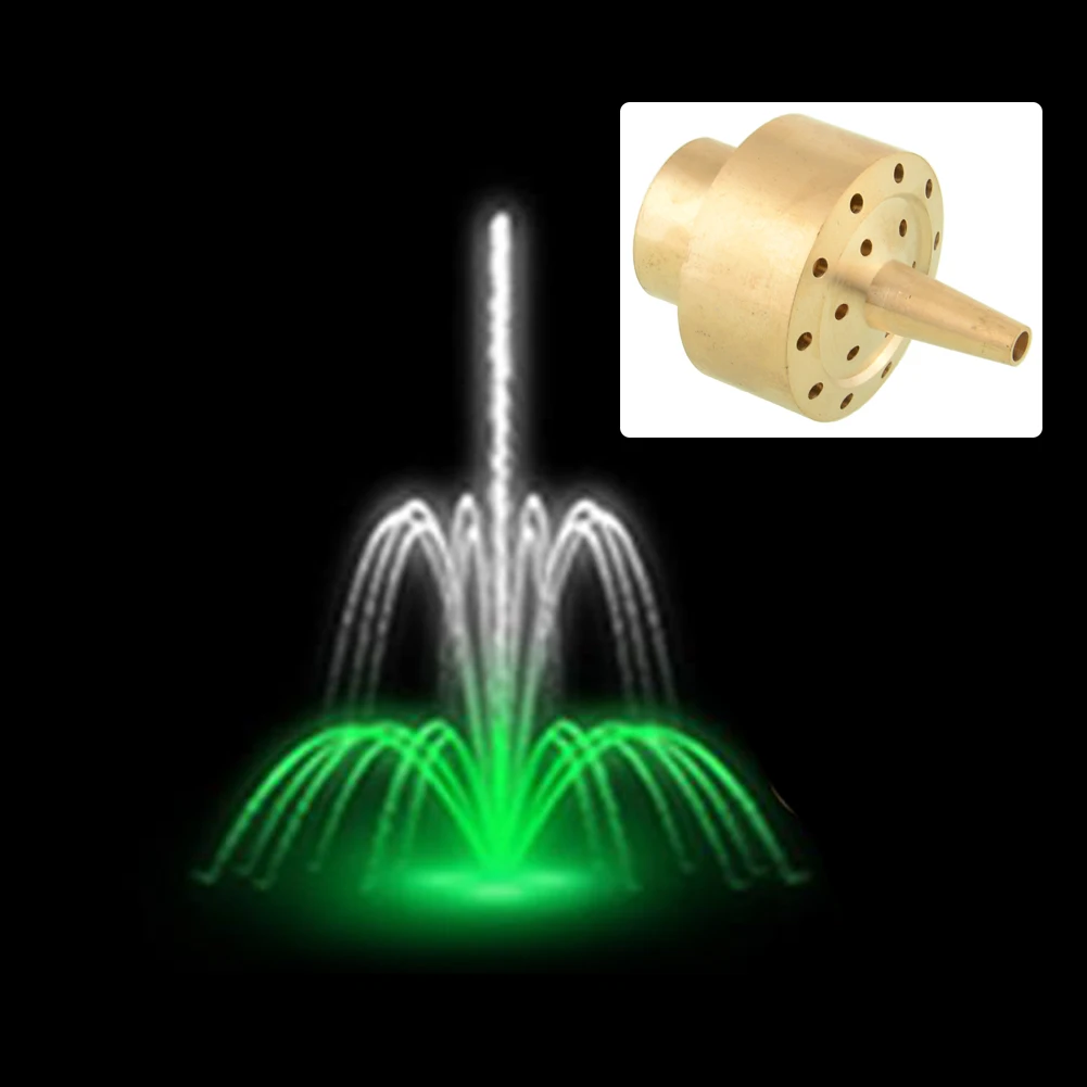 

3/4" DN20 Brass Column Style Fireworks Water Fountain Nozzle Sprinkler Spray Head Home Pond Fountain Garden Accessories