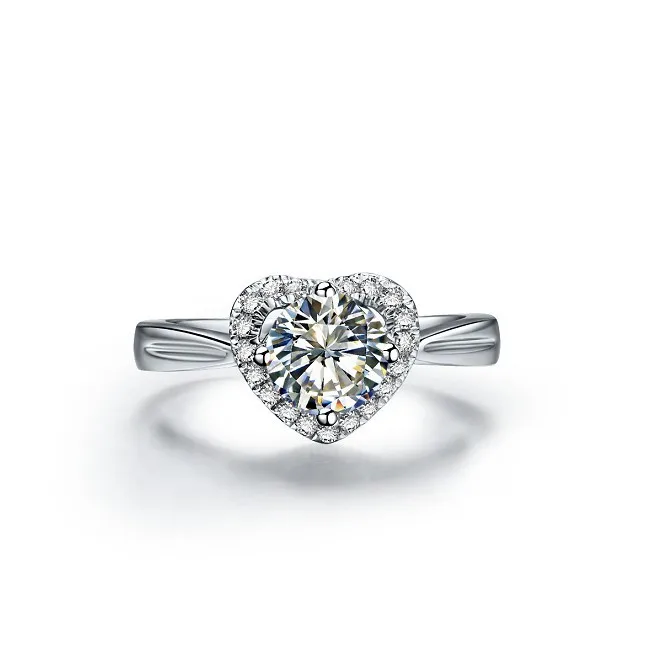 wholesale noble heart shape 1ct fine diamond ring wedding ring high quality fine diamond engagement ring - Heart Shaped Diamond Wedding Ring wholesale noble heart shape 1ct fine diamond ring wedding ring high quality fine diamond engagement ring - Heart Shaped Diamond Wedding Ring