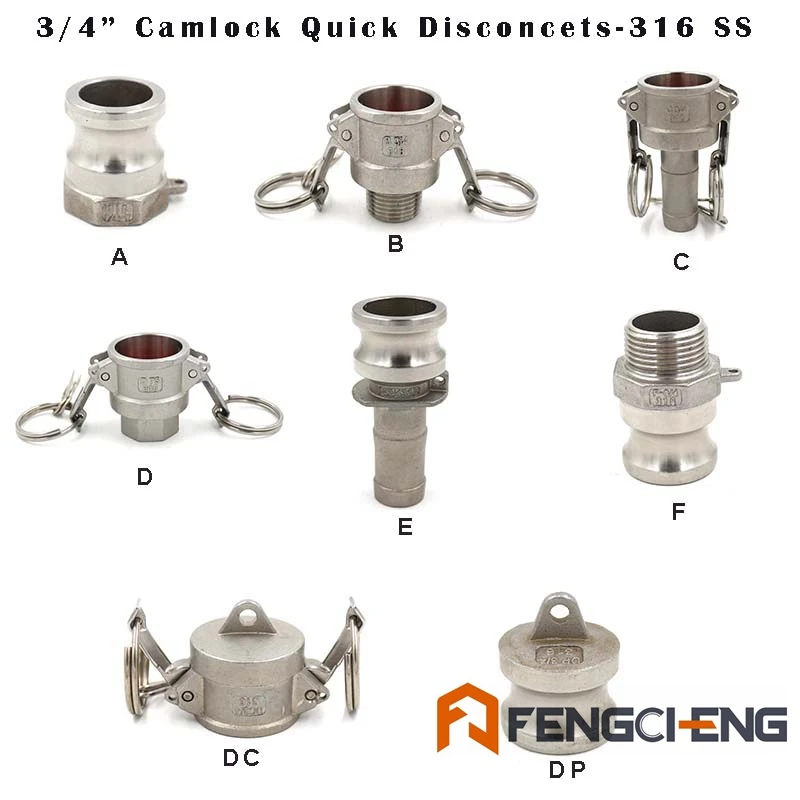 3/" Camlock БЫСТРОРАЗЪЕМНАЯ камера и паз фитинг 316 из нержавеющей стали Homebrew пивная насосная труба