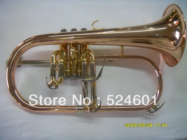 Best price at $245 Cheap Manufacturers wholesale Very beautiful phosphor copper flugelhorn professional BB Monel valves