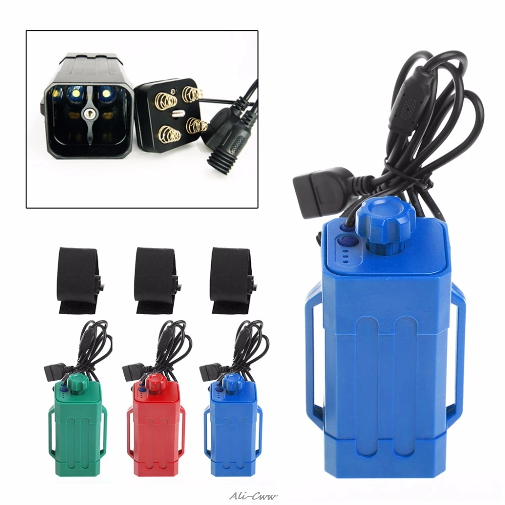 Водостойкий USB DC порт 4x18650 мощность Батарея чехол для хранения для Светодиодный фонарь для мотоцикла iphone samsung LG (без батареи) XQ_7