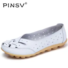 PINSV/7 цветов; туфли на плоской подошве; женские лоферы; Черная Летняя обувь; женские кожаные туфли без застежки на плоской подошве; zapatos mujer sapato feminino