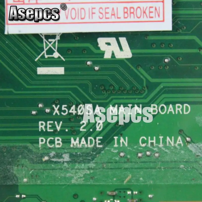 Asepcs X540SA Laptop motherboard for ASUS VivoBook X540SA X540S X540 F540S Test original mainboard 2G RAM N3050 CPU Asepcs X540SA Laptop motherboard for ASUS VivoBook X540SA X540S X540 F540S Test original mainboard 2G RAM N3050 CPU