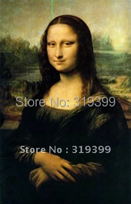 Картина маслом Размножение на льняном холсте Mona Lisa от Leonardo Da Vinci быстрая