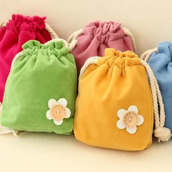 

Home organization drawstring lovely storage pocket cosmetics debris storage bag