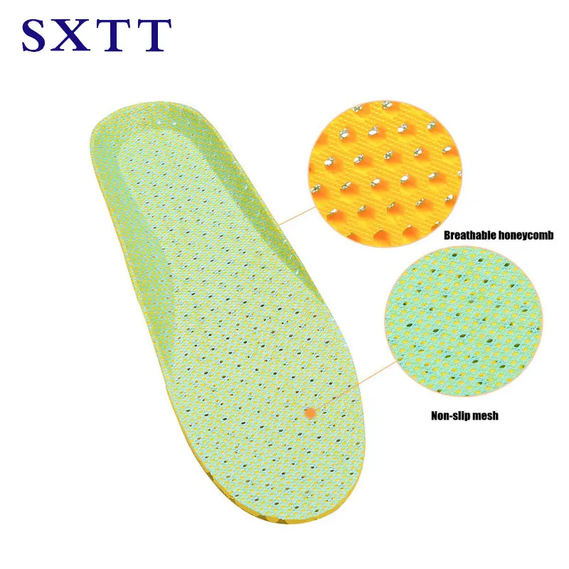 SXTT силиконовые стельки из ЭВА Мужские Женские Стельки ортопедические массажные вставки для обуви амортизация Shoepad