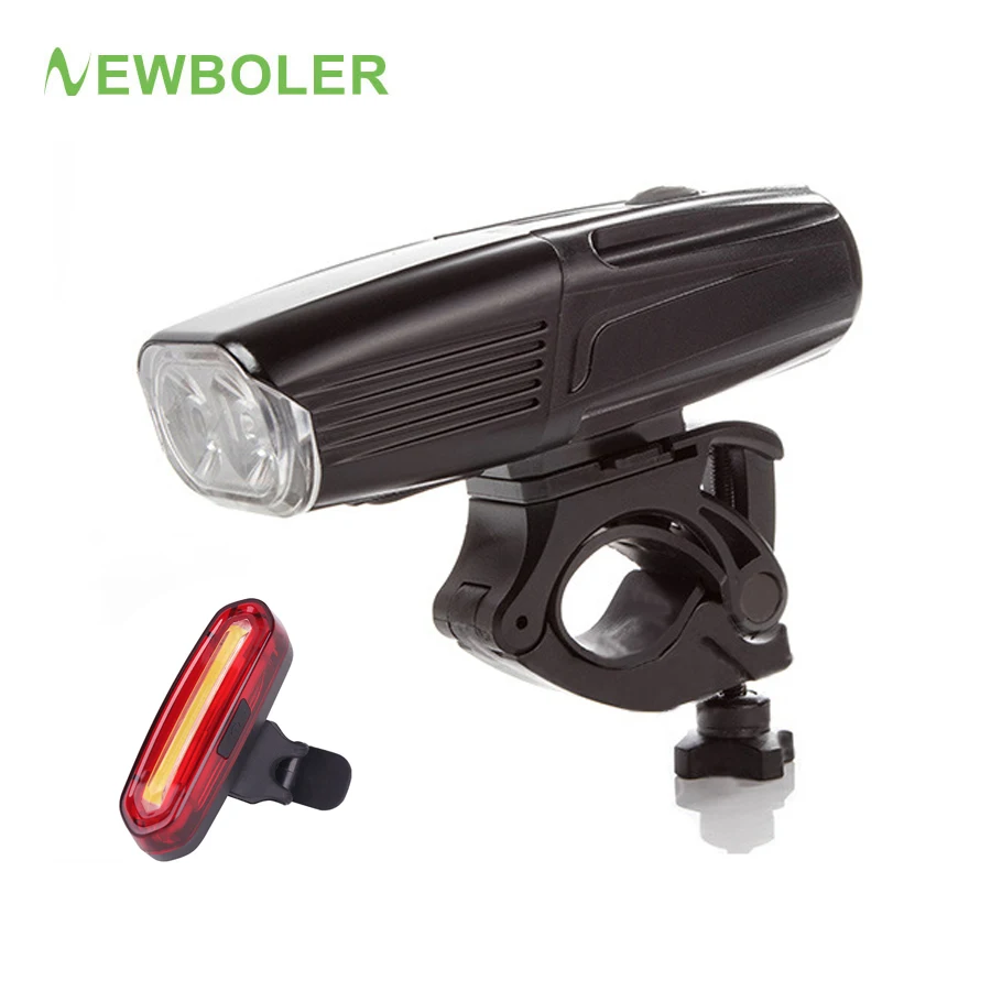 Clearance NEWBOLER 5200 mAh Bicycle Light Front and Rear Set L2/T6 Bike Lamp LED Headlight USB Rechargeable Flashlight For Cycle Lanterna 0