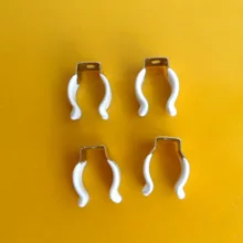 100 шт./лот аксессуары Пластик пакеты T5 фиксированный кронштейн лампы карты металлический зажим пружинный зажим с пряжкой